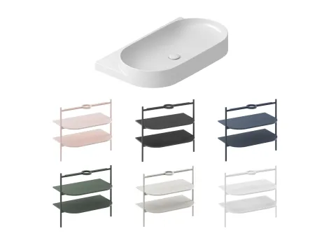 Yard 80 kerámiamosdó, fehér, túlfolyó furat nélkül