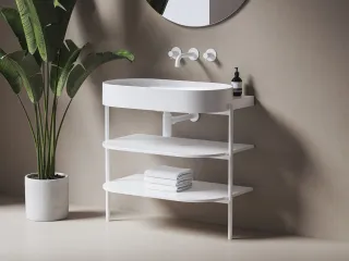 Yard 80 kerámiamosdó, matt fehér, túlfolyó furat nélkül