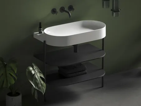 Yard 80 kerámiamosdó, matt fehér, túlfolyó furat nélkül