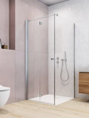 Eos KDJ-B szögletes zuhanykabin 80x80 átlátszó jobbos