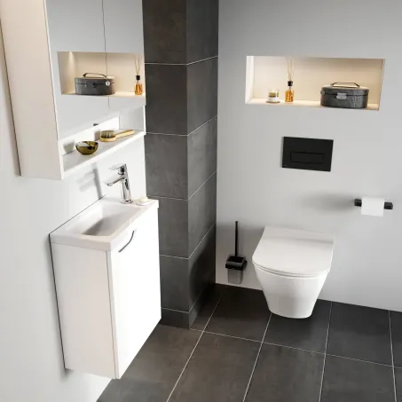 Classic II SD 40 Fürdőszobai szekrény mosdó alá jobb fehér/fehér