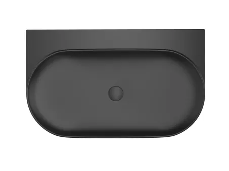 Yard 80 kerámiamosdó matt fekete, túlfolyó furat nélkül