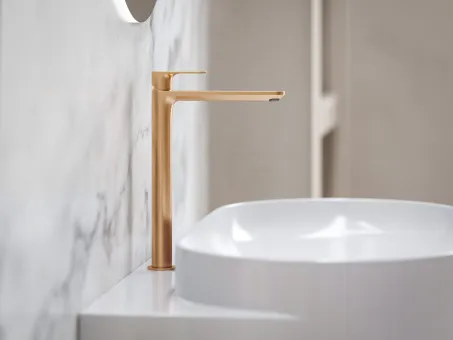 Eleganta álló mosdócsaptelep 335 mm leeresztő nélkül EL 015.60RGB, Rose Gold Brushed