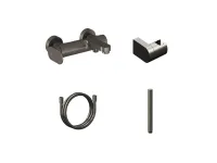 Eleganta fali kádcsaptelep szettel, grafit EL 022.20GB+S