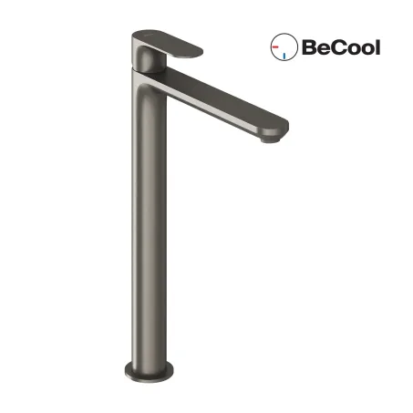 Eleganta álló mosdócsaptelep BeCool 335 mm leeresztő nélkül EL 015.21GB, Graphite Brushed