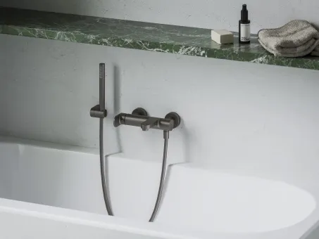 Eleganta fali kádcsaptelep szettel, grafit EL 022.20GB+S