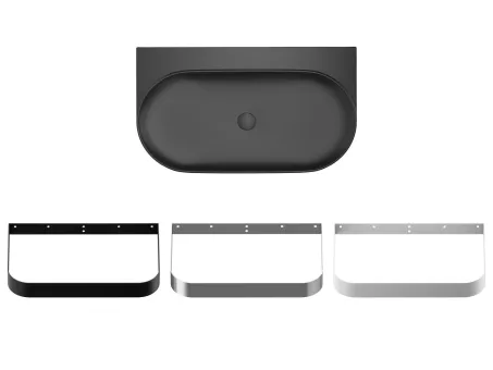 Yard 80 kerámiamosdó matt fekete, túlfolyó furat nélkül