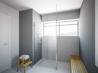 Függőleges teleszkóprúd króm 6 mm