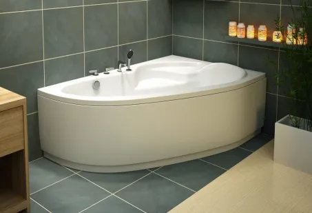 Daria aszimmetrikus akril kád 170x110 jobbos