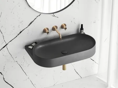 Yard 80 kerámiamosdó antracit, túlfolyó furat nélkül