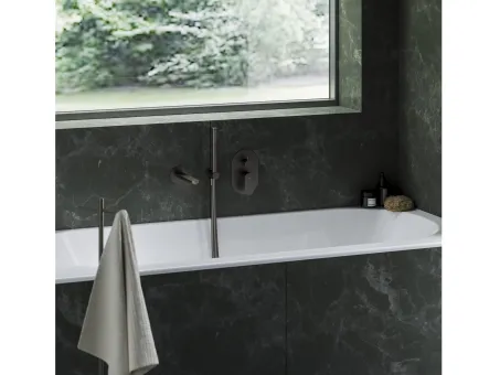 Eleganta vízfeltöltő falikar kádhoz EL 027.20GB, Graphite Brushed