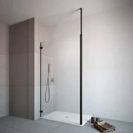 Függőleges teleszkóprúd fekete 6 mm