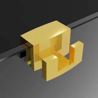 Arany akasztós törölközőtartó