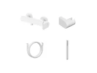 Eleganta fali zuhanycsaptelep szettel, fehér EL 032.10WV+S