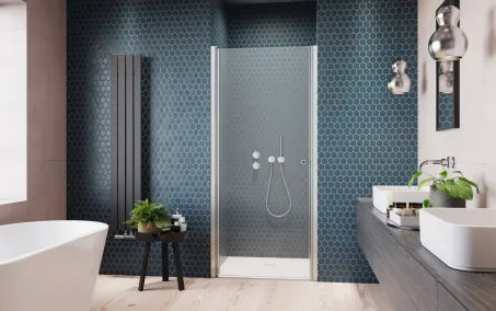 Eos DWJ I zuhanyajtó 100 átlátszó balos