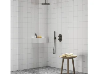 Espirit falba süllyesztett termosztátos csaptelep, kétutas, beslő egység nélkül ES 063.20GB.O2.RB07C, Graphite Brushed