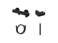 Eleganta fali zuhanycsaptelep szett nélkül, matt fekete EL 032.20BLM+S