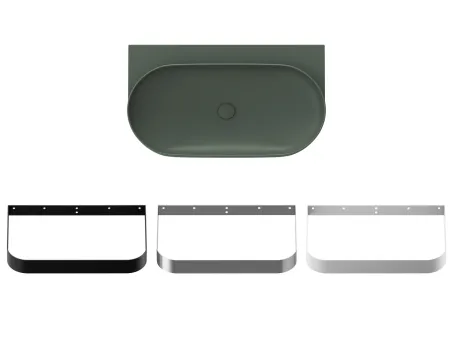 Yard 80 kerámiamosdó Grey Green, túlfolyó furat nélkül