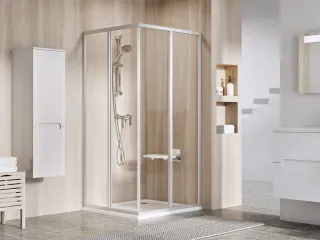 Supernova SRV2+SRV2 90x90 195 S zuhanykabin szatén+transparent