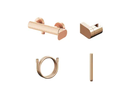 Eleganta fali zuhanycsaptelep szettel, rose gold EL 032.60RGB+S