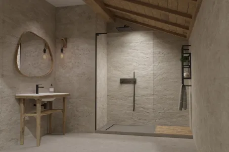 Modo SL II Black Walk-in fekete zuhanyfal 100 átlátszó balos