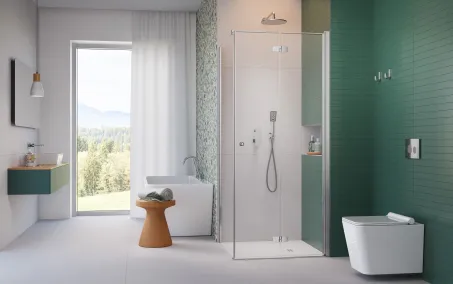 Fuenta KDJ-B szögletes zuhanykabin 100x120 átlátszó jobbos