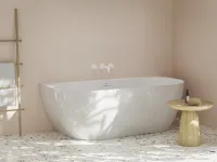 Freedom Wall Tec 170x87, akrilkád, fehér, króm lefolyó