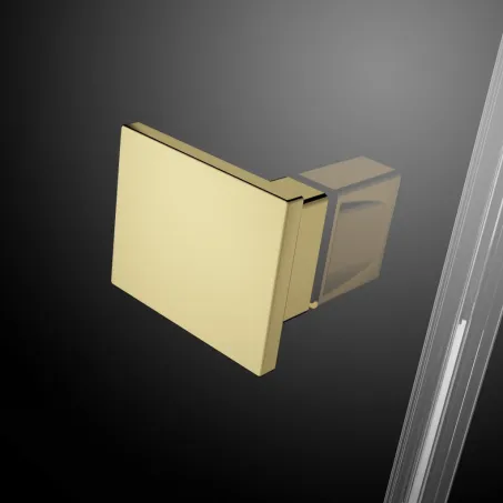 Essenza Pro Gold KDJ szögletes arany zuhanykabin 110x70 átlátszó balos
