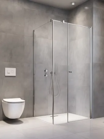 Eos KDS I szögletes zuhanykabin 100x80 átlátszó balos