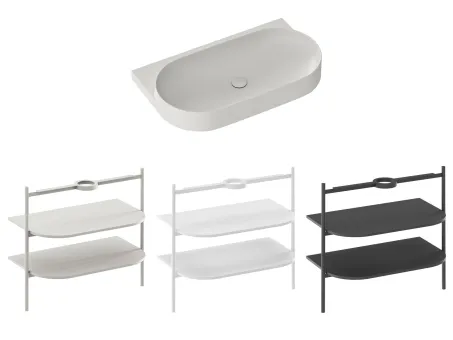 Yard 80 kerámiamosdó Smoke Grey, túlfolyó furat nélkül