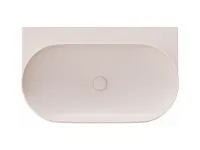 Yard 80 kerámiamosdó Alabaster Pink, túlfolyó furat nélkül