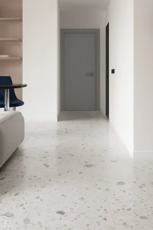 Szürke Terrazzo 60x60 Matt Padlóburkoló