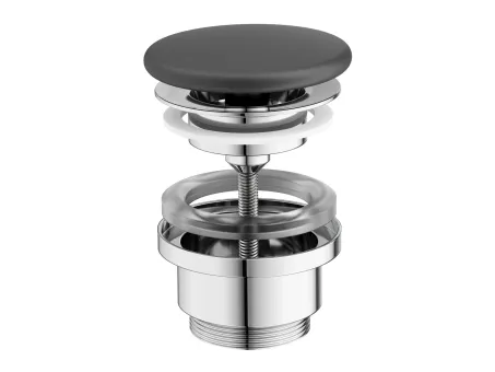 Flat mosdólefolyó kerámia fedéllel, antracit