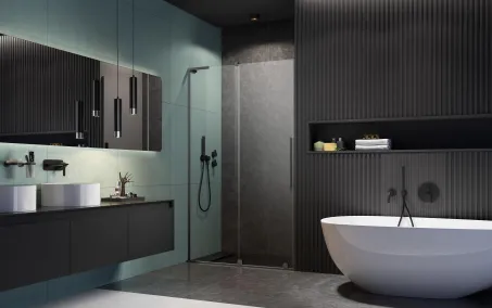 Furo SL Brushed Gunmetal DWJ szálcsiszolt fegyvermetál zuhanyajtó 120 átlátszó jobbos