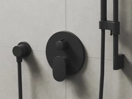 Spring 2-utas falba süllyesztett csaptelep test nélkül fekete SG 065.20BLM.O2.RB072