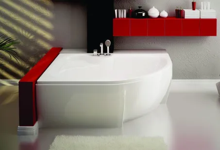 Azalia aszimmetrikus akril kád 170x105 jobbos