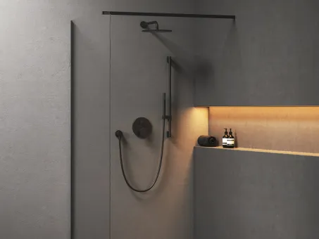 Spring 2-utas falba süllyesztett csaptelep test nélkül fekete SG 065.20BLM.O2.RB072