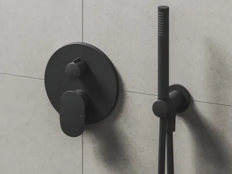 Spring 2-utas falba süllyesztett csaptelep test nélkül fekete SG 065.20BLM.O2.RB072