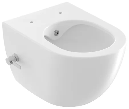 WC Uni Chrome RimOff és bidé fúvókával, fehér