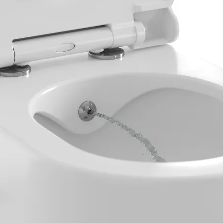 WC Uni Chrome RimOff és bidé fúvókával, fehér
