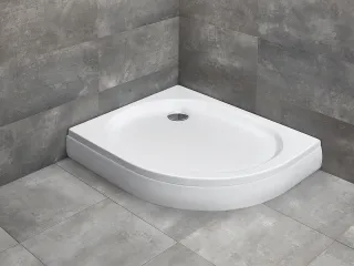 Patmos E íves zuhanytálca 100x80 balos, fehér, ajándék szifonnal