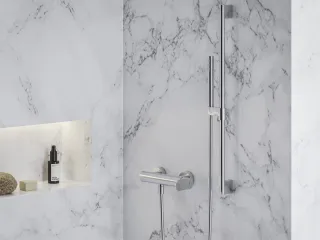 Eleganta fali zuhanycsaptelep szett nélkül EL 032.00CR, Chrome