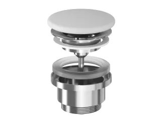 Flat mosdólefolyó kerámia fedéllel, Smoke Grey