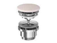 Flat mosdólefolyó kerámia fedéllel, Alabaster Pink