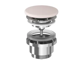 Flat mosdólefolyó kerámia fedéllel, Alabaster Pink