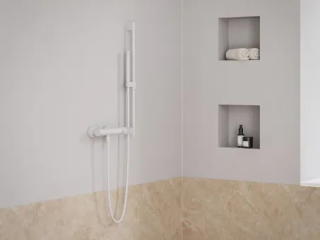 Eleganta fali zuhanycsaptelep szett nélkül EL 032.10WV, White Velvet