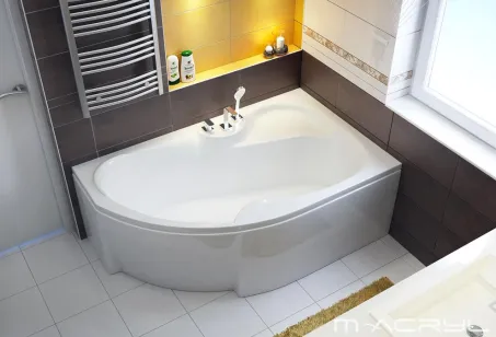 Azalia aszimmetrikus akril kád 160x105 balos