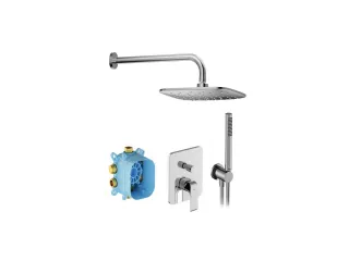 Flat falsík alatti zuhanyszett FL 090.01CR.O2.RB072, króm