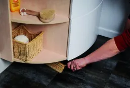 Rosa Comfort SDU fürdőszobai szekrény jobbos fehér/fehér