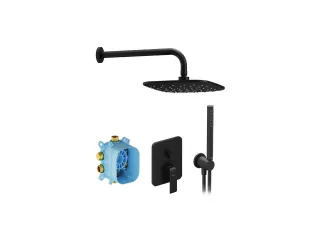 Flat falsík alatti zuhanyszett FL 090.21BLM.O2.RB072, matt fekete